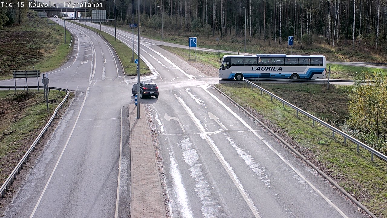 Weather Camera Image Road 15 Kouvola, Käyrälampi, Kouvola, Kymenlaakso