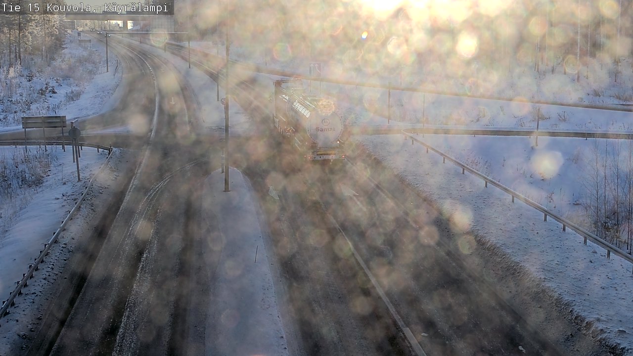 Weather Camera Image Road 15 Kouvola, Käyrälampi, Kouvola, Kymenlaakso