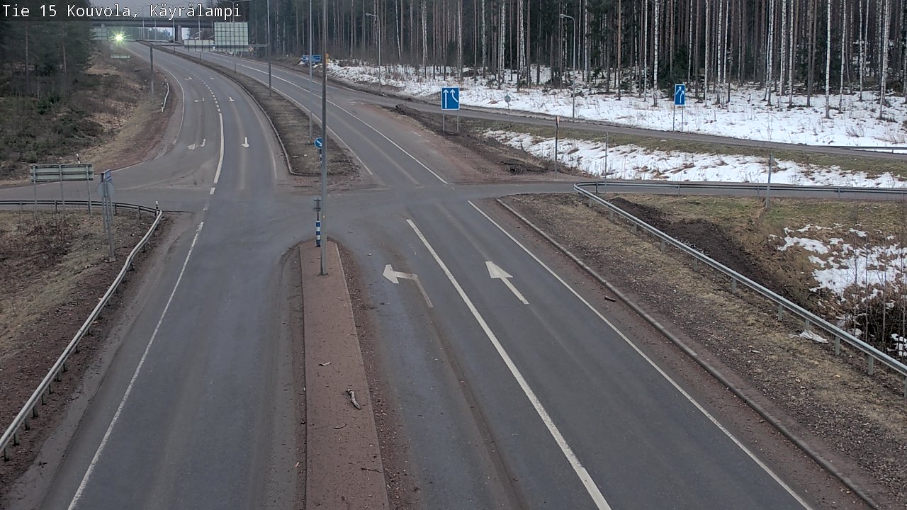 Weather Camera Image Väg 15 Kouvola, Käyrälampi, Kouvola, Kymenlaakso