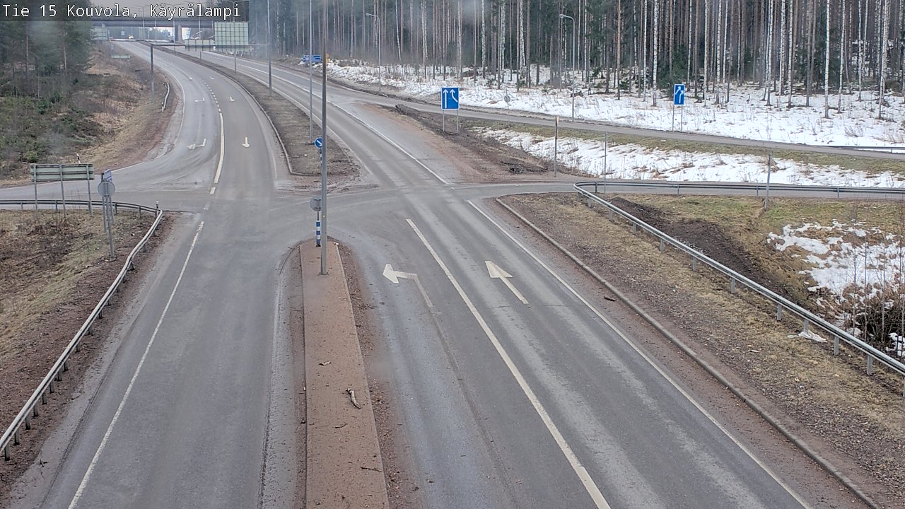 Weather Camera Image Väg 15 Kouvola, Käyrälampi, Kouvola, Kymenlaakso