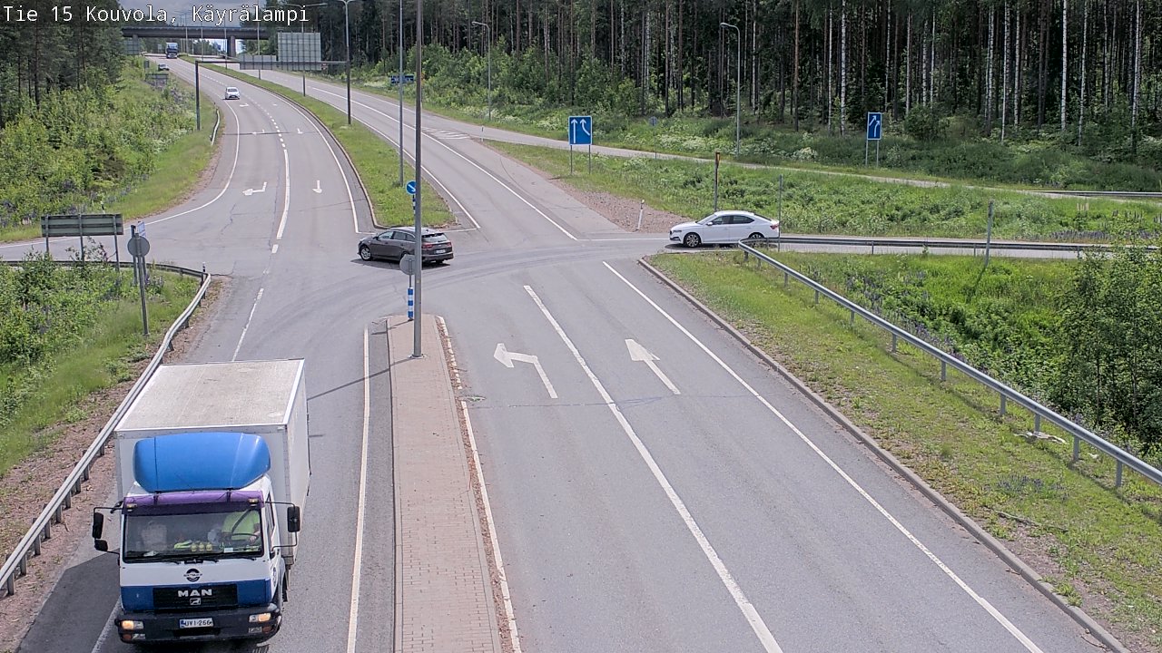 Kelikamerat Kuva Tie 15 Kouvola, Käyrälampi, Kouvola, Kymenlaakso
