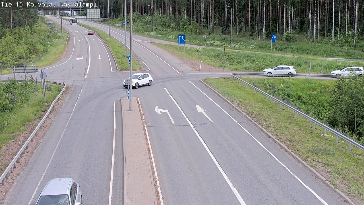 Kelikamerat Kuva Tie 15 Kouvola, Käyrälampi, Kouvola, Kymenlaakso