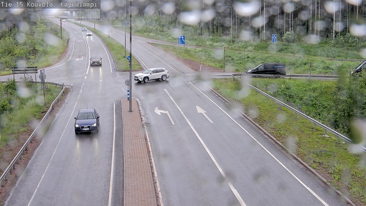 Weather Camera Image Road 15 Kouvola, Käyrälampi, Kouvola, Kymenlaakso