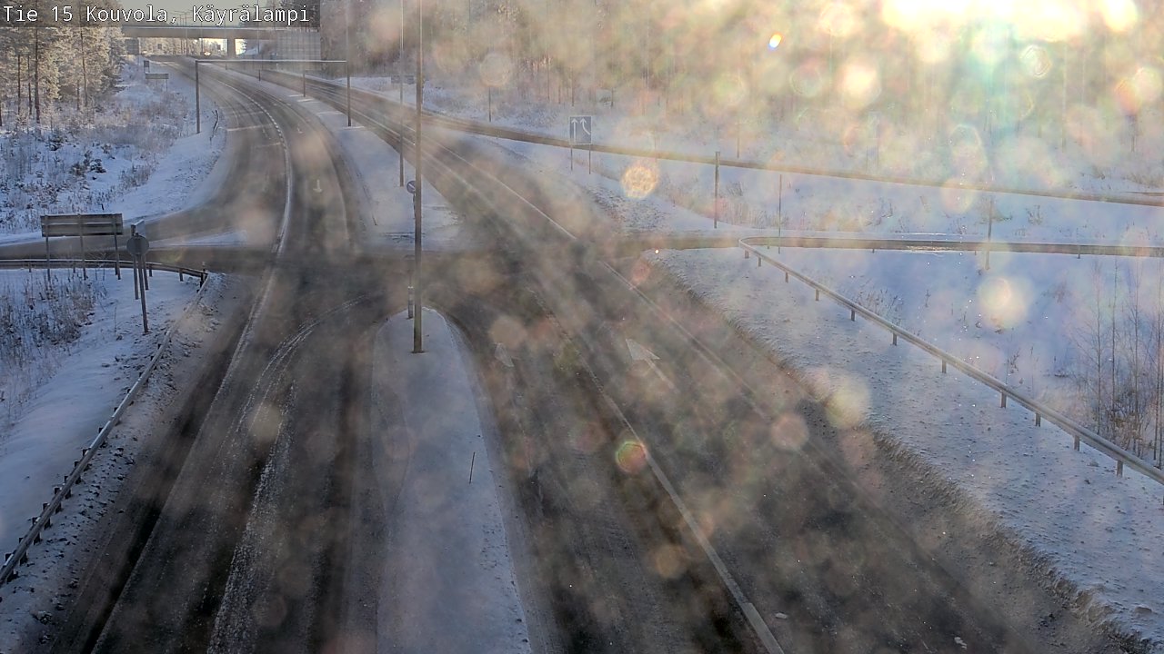 Weather Camera Image Road 15 Kouvola, Käyrälampi, Kouvola, Kymenlaakso
