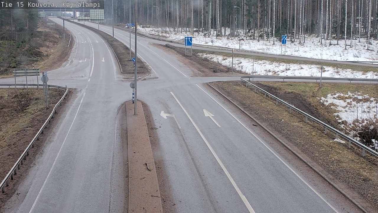 Weather Camera Image Väg 15 Kouvola, Käyrälampi, Kouvola, Kymenlaakso