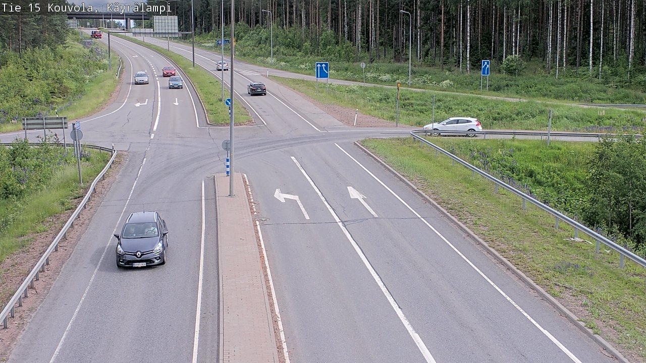 Kelikamerat Kuva Tie 15 Kouvola, Käyrälampi, Kouvola, Kymenlaakso