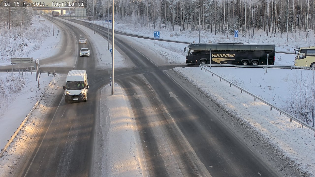 Weather Camera Image Väg 15 Kouvola, Käyrälampi, Kouvola, Kymenlaakso