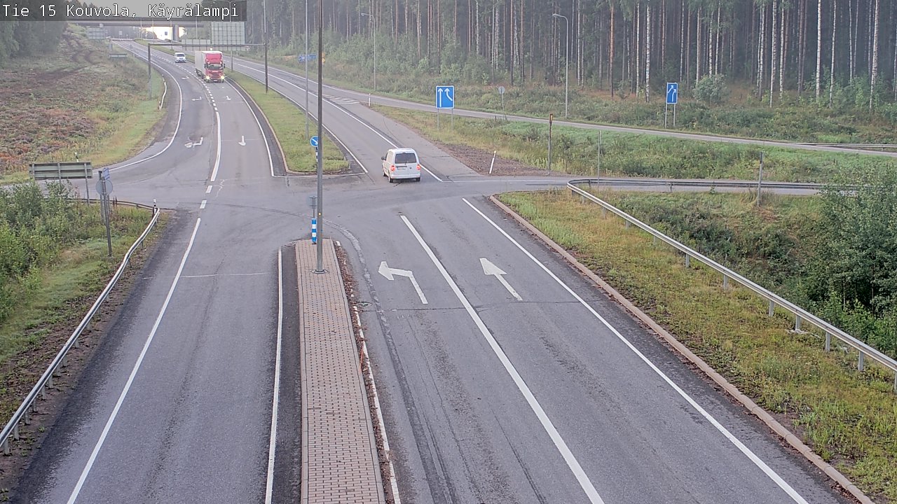 Weather Camera Image Väg 15 Kouvola, Käyrälampi, Kouvola, Kymenlaakso