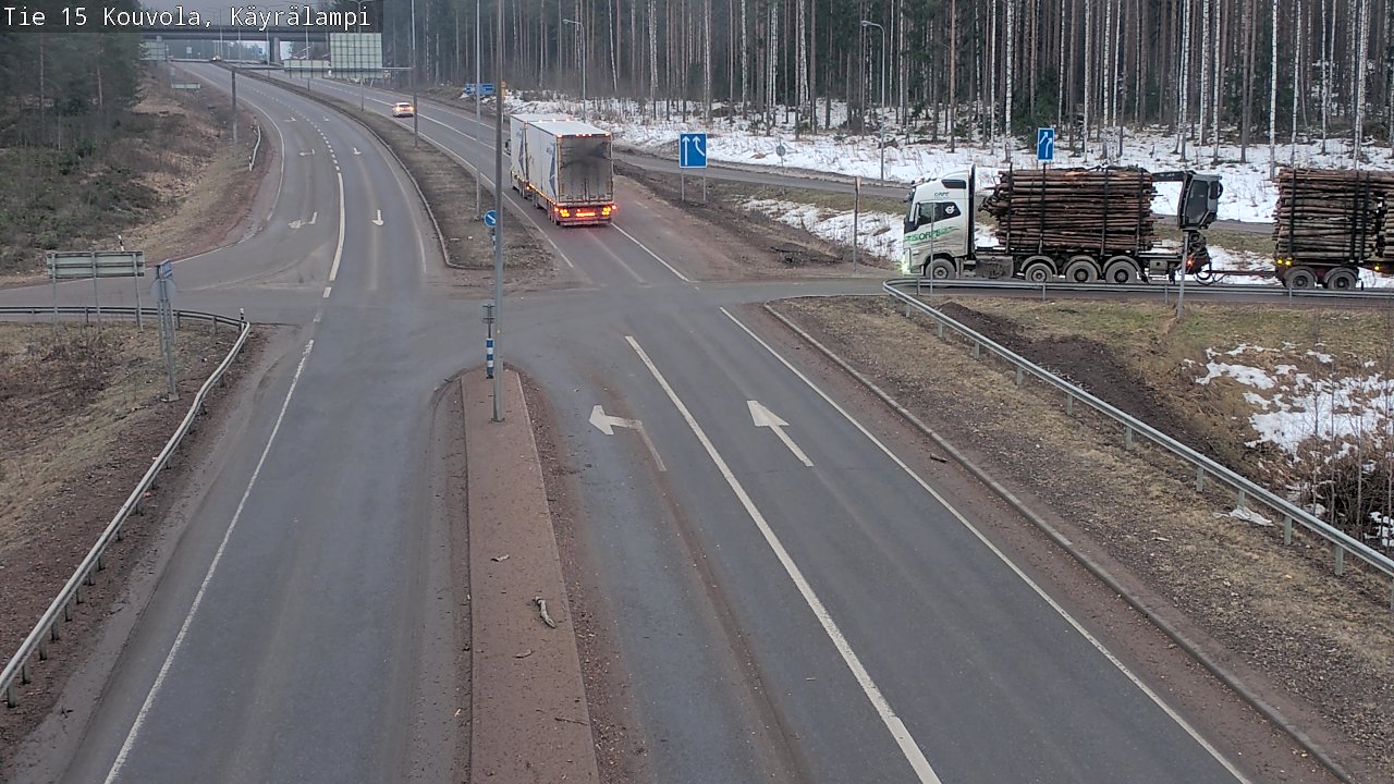 Weather Camera Image Väg 15 Kouvola, Käyrälampi, Kouvola, Kymenlaakso