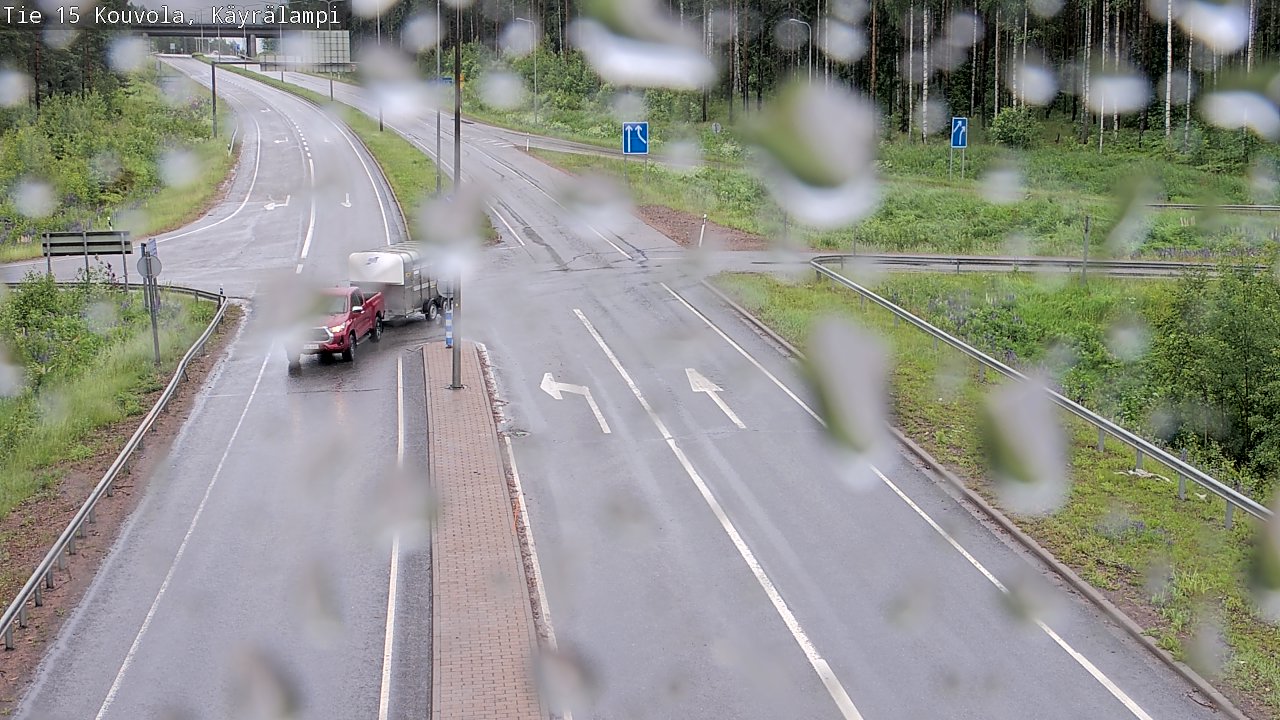 Weather Camera Image Väg 15 Kouvola, Käyrälampi, Kouvola, Kymenlaakso