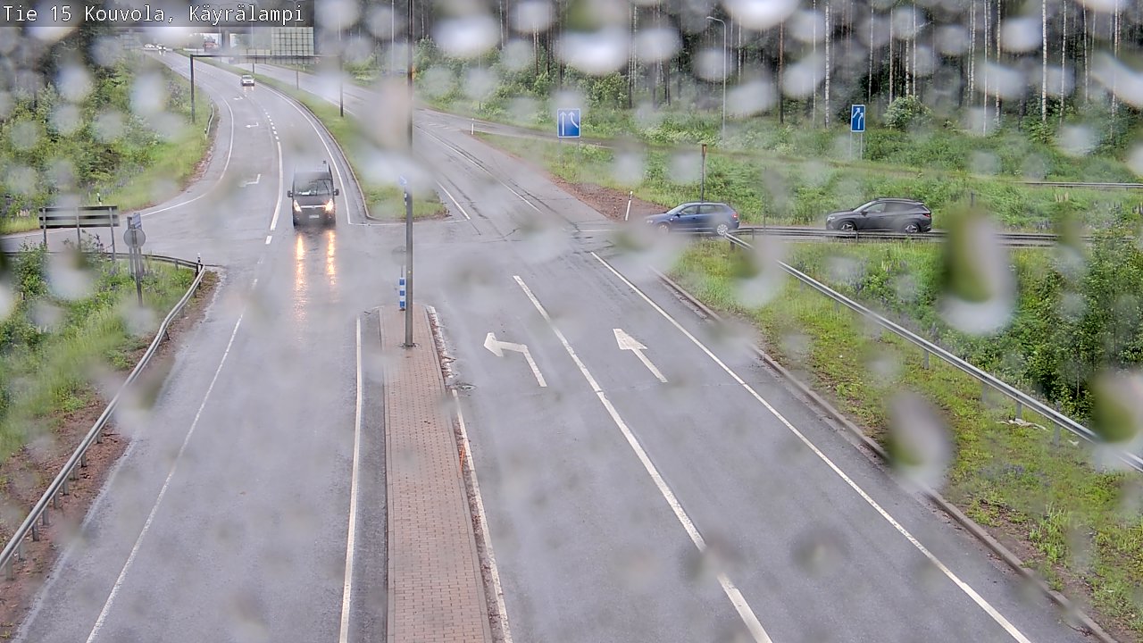 Weather Camera Image Road 15 Kouvola, Käyrälampi, Kouvola, Kymenlaakso