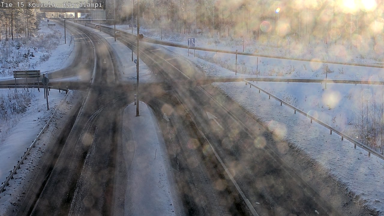 Weather Camera Image Road 15 Kouvola, Käyrälampi, Kouvola, Kymenlaakso