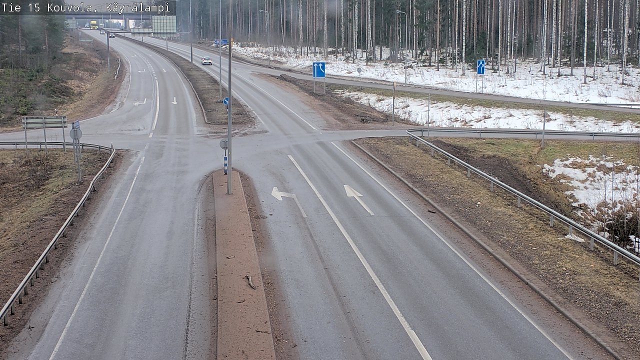 Weather Camera Image Väg 15 Kouvola, Käyrälampi, Kouvola, Kymenlaakso