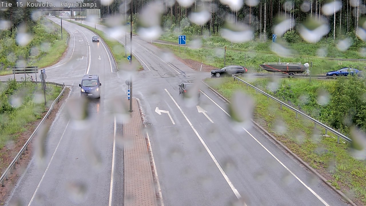 Weather Camera Image Väg 15 Kouvola, Käyrälampi, Kouvola, Kymenlaakso