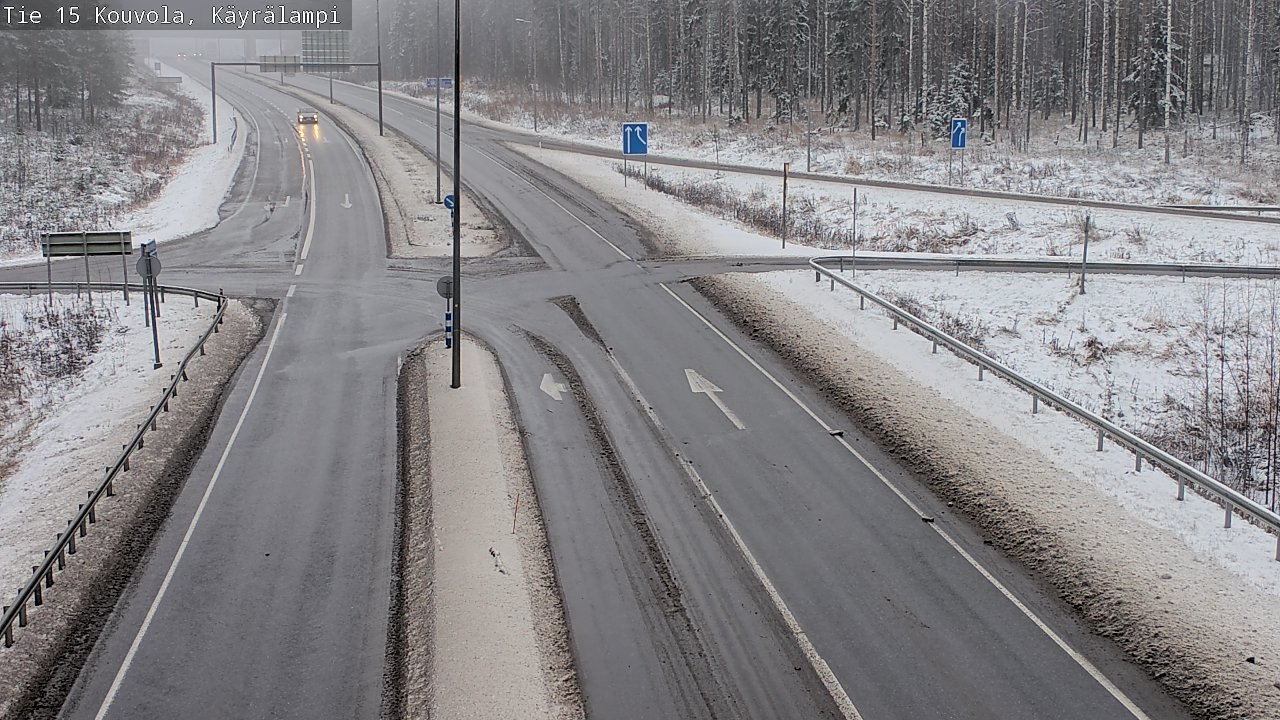 Weather Camera Image Väg 15 Kouvola, Käyrälampi, Kouvola, Kymenlaakso