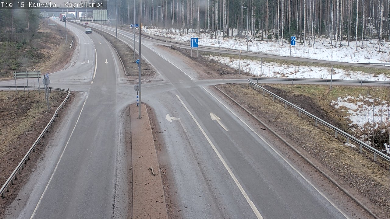 Weather Camera Image Väg 15 Kouvola, Käyrälampi, Kouvola, Kymenlaakso