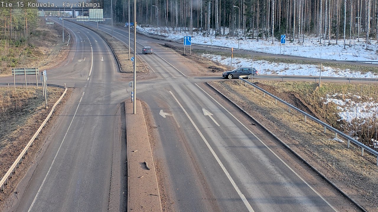 Weather Camera Image Road 15 Kouvola, Käyrälampi, Kouvola, Kymenlaakso