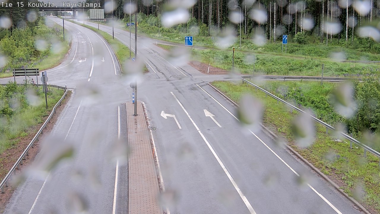 Weather Camera Image Väg 15 Kouvola, Käyrälampi, Kouvola, Kymenlaakso