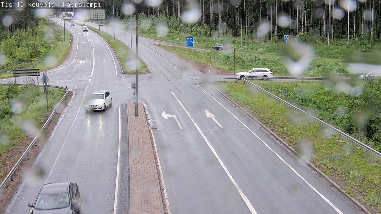 Weather Camera Image Väg 15 Kouvola, Käyrälampi, Kouvola, Kymenlaakso