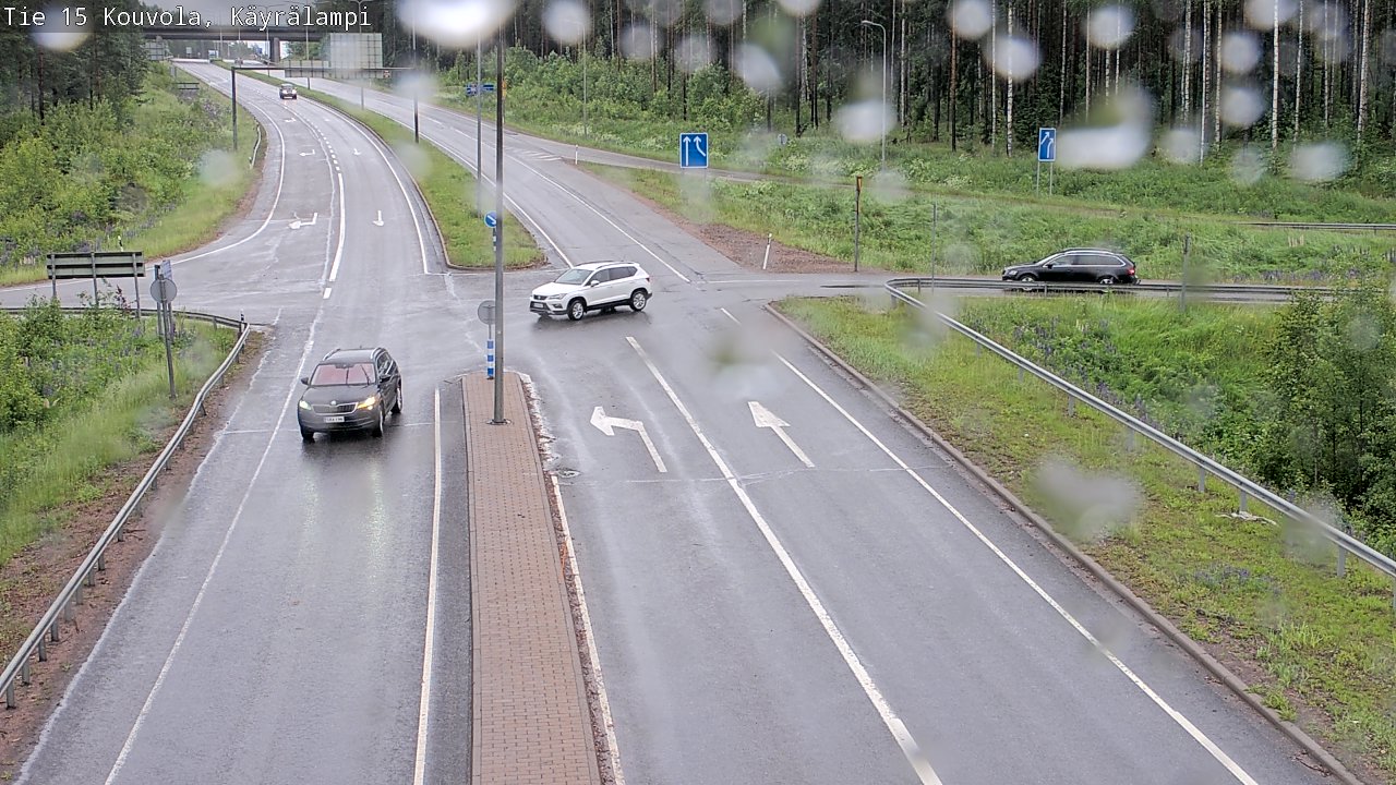 Weather Camera Image Väg 15 Kouvola, Käyrälampi, Kouvola, Kymenlaakso