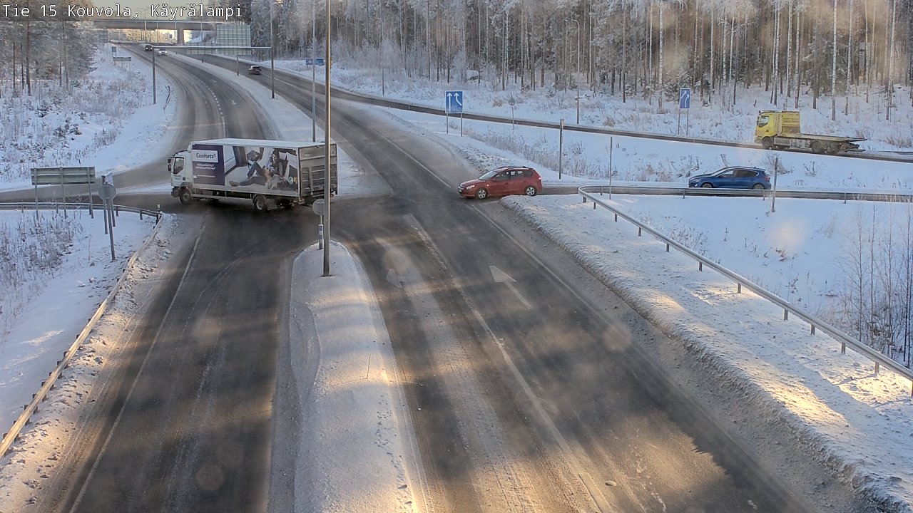 Weather Camera Image Road 15 Kouvola, Käyrälampi, Kouvola, Kymenlaakso