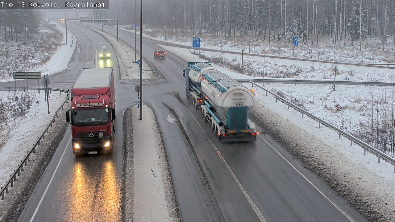 Weather Camera Image Väg 15 Kouvola, Käyrälampi, Kouvola, Kymenlaakso