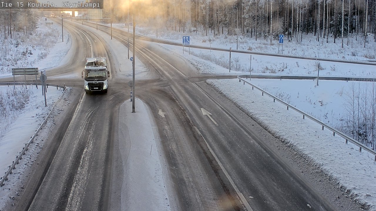 Weather Camera Image Road 15 Kouvola, Käyrälampi, Kouvola, Kymenlaakso