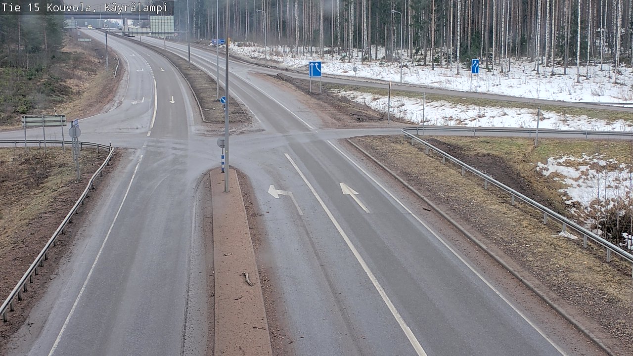 Weather Camera Image Väg 15 Kouvola, Käyrälampi, Kouvola, Kymenlaakso