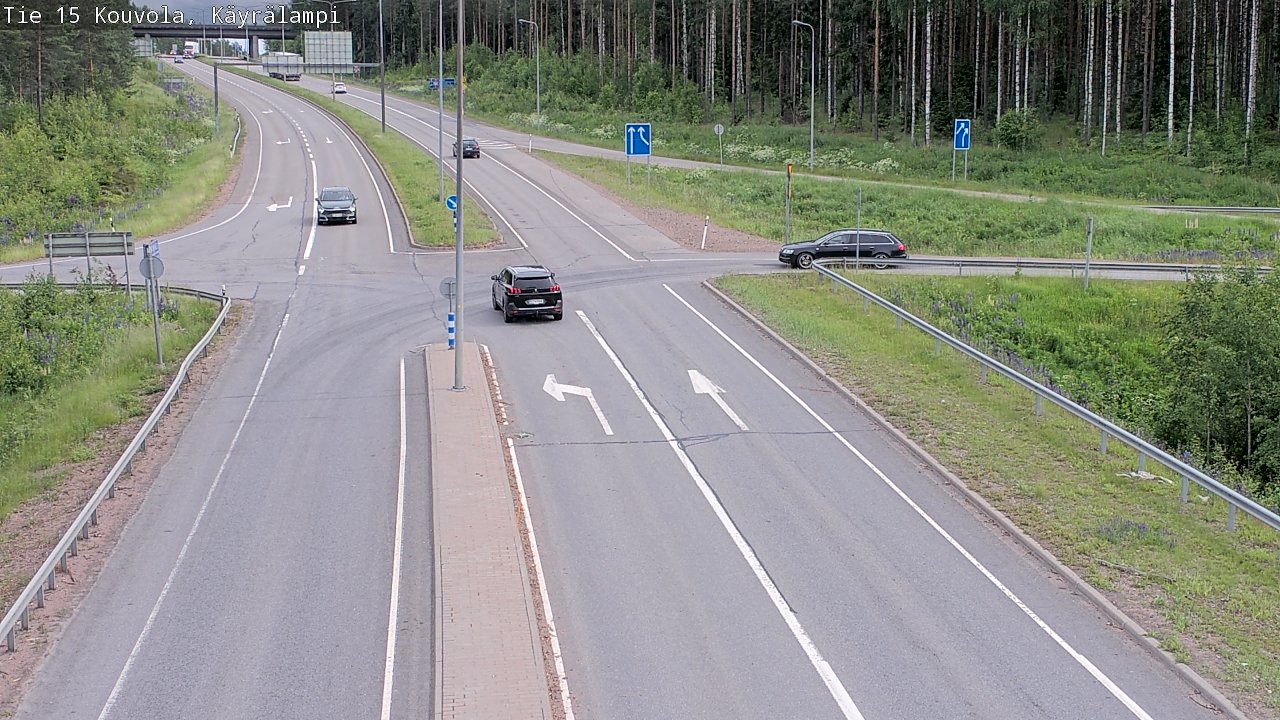 Kelikamerat Kuva Tie 15 Kouvola, Käyrälampi, Kouvola, Kymenlaakso