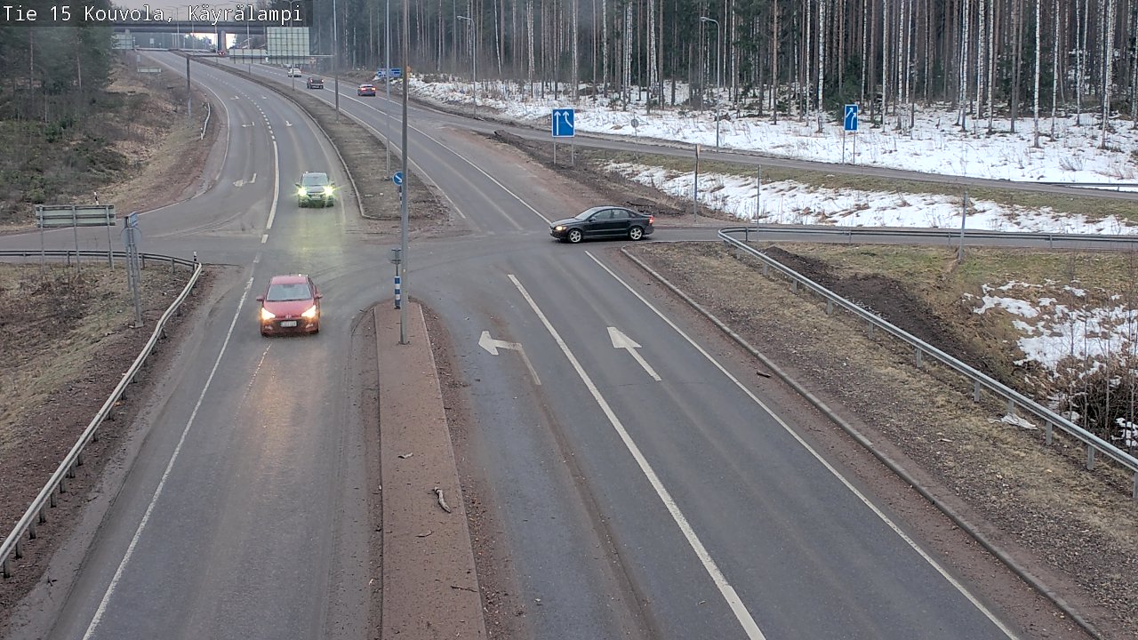 Weather Camera Image Road 15 Kouvola, Käyrälampi, Kouvola, Kymenlaakso