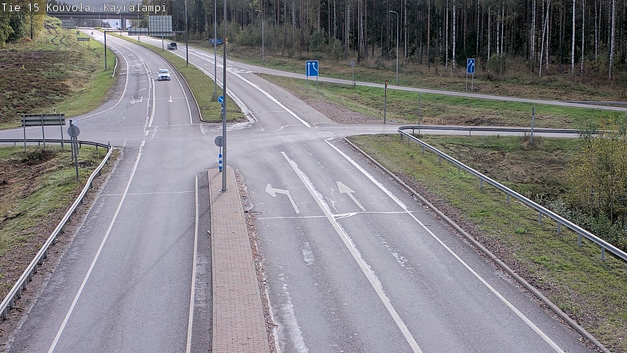 Weather Camera Image Road 15 Kouvola, Käyrälampi, Kouvola, Kymenlaakso