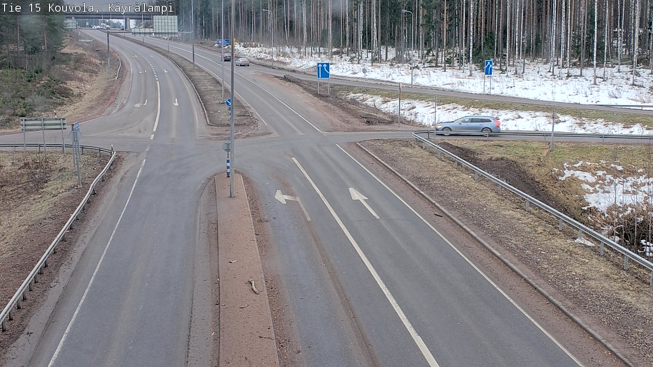 Weather Camera Image Road 15 Kouvola, Käyrälampi, Kouvola, Kymenlaakso