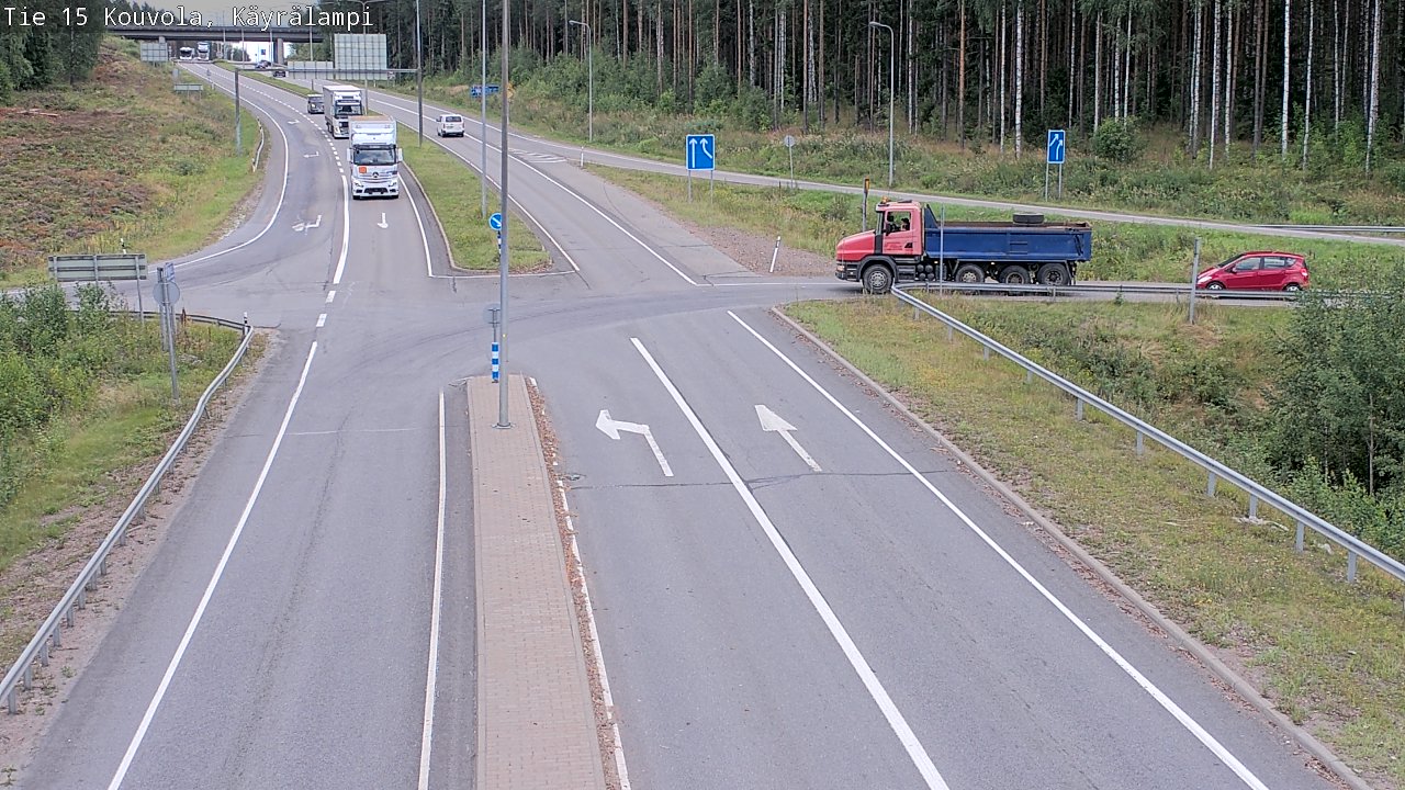 Kelikamerat Kuva Tie 15 Kouvola, Käyrälampi, Kouvola, Kymenlaakso