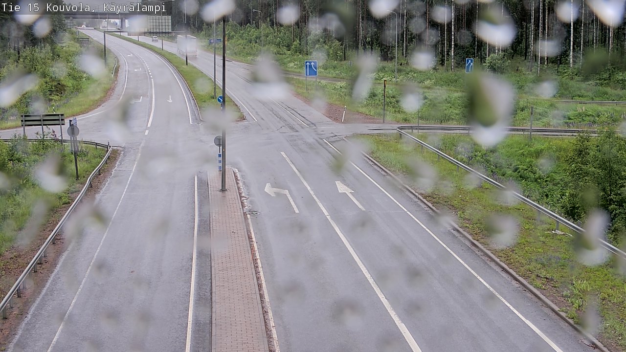 Weather Camera Image Väg 15 Kouvola, Käyrälampi, Kouvola, Kymenlaakso