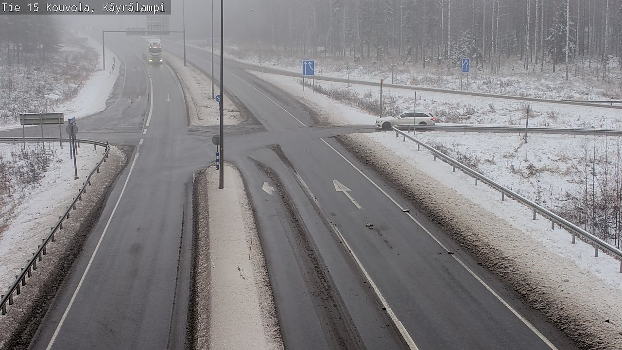 Weather Camera Image Väg 15 Kouvola, Käyrälampi, Kouvola, Kymenlaakso