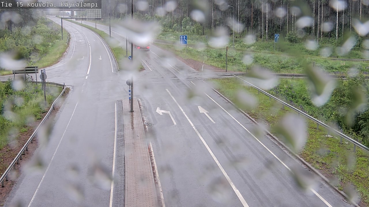 Weather Camera Image Väg 15 Kouvola, Käyrälampi, Kouvola, Kymenlaakso