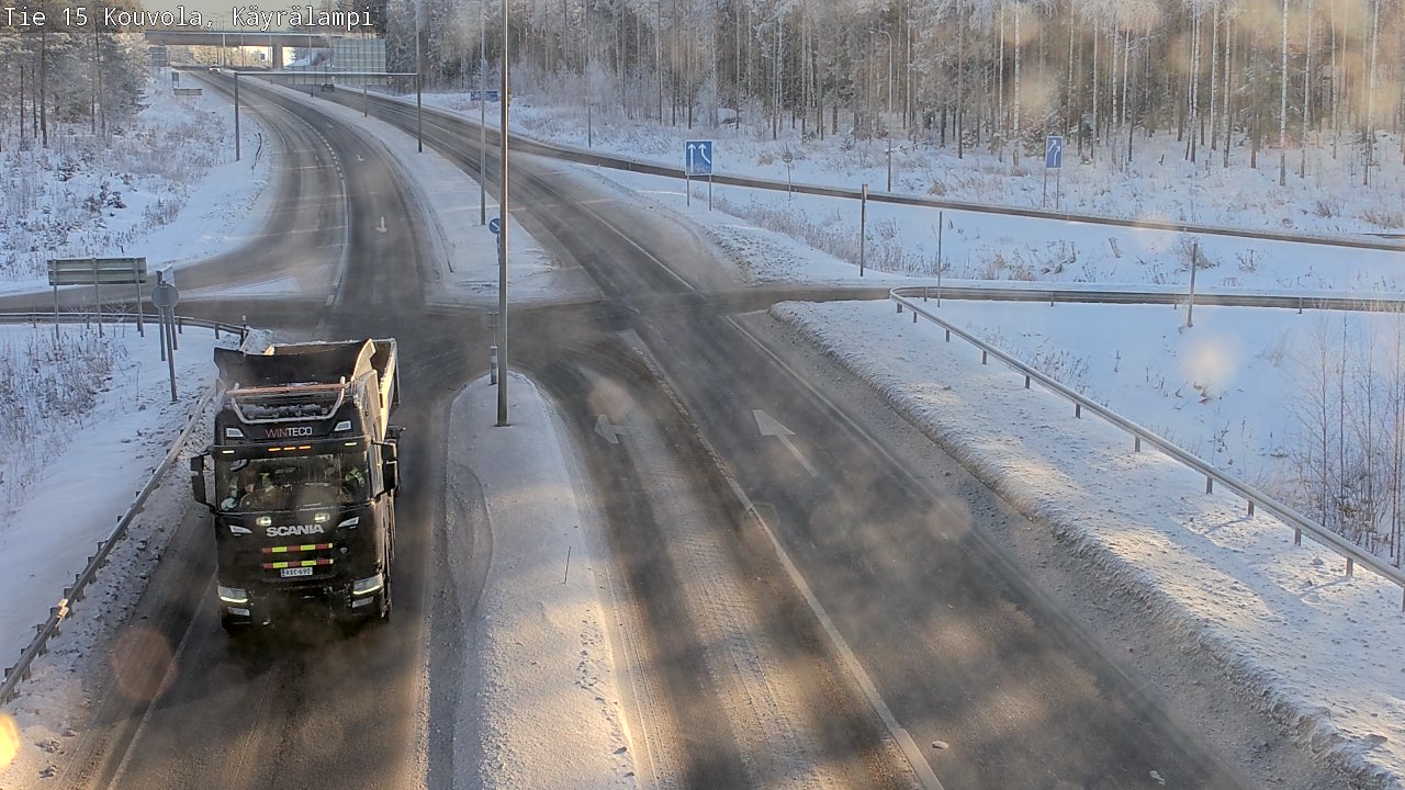 Weather Camera Image Road 15 Kouvola, Käyrälampi, Kouvola, Kymenlaakso