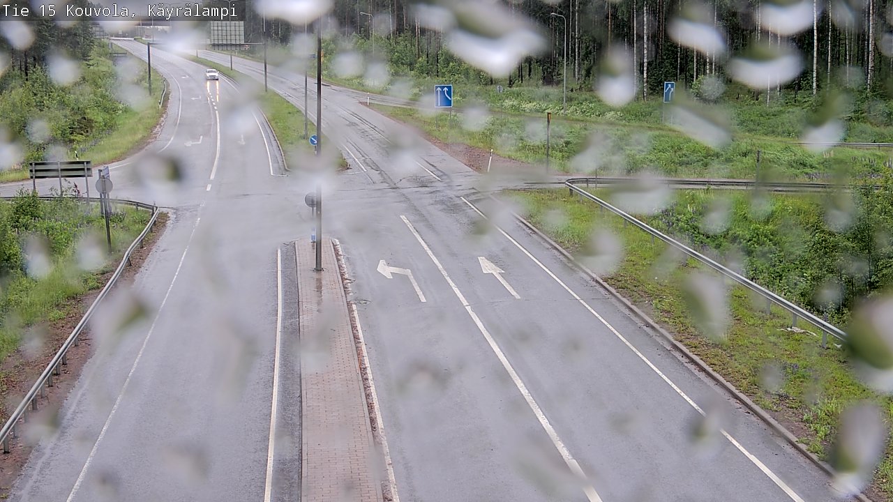 Weather Camera Image Väg 15 Kouvola, Käyrälampi, Kouvola, Kymenlaakso