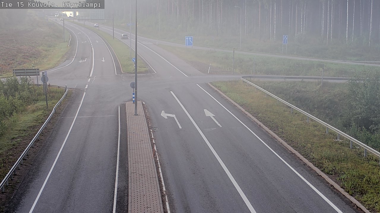 Weather Camera Image Väg 15 Kouvola, Käyrälampi, Kouvola, Kymenlaakso