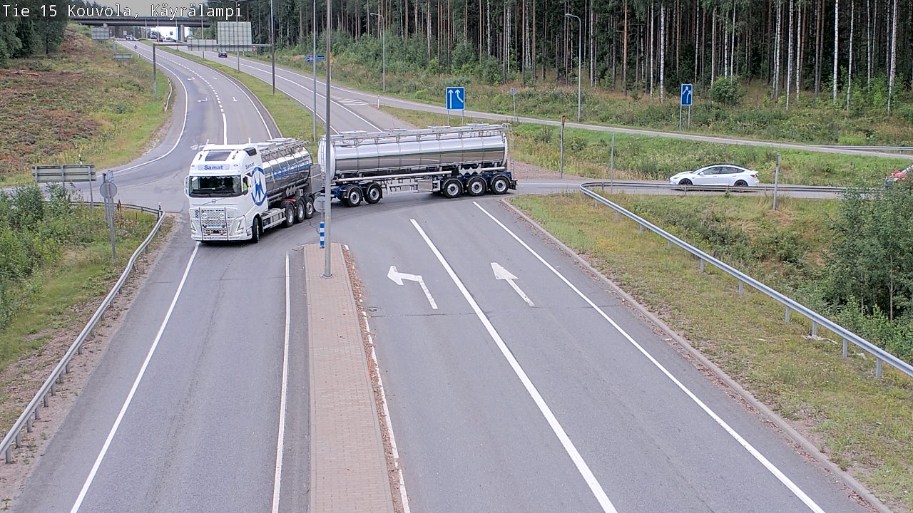 Kelikamerat Kuva Tie 15 Kouvola, Käyrälampi, Kouvola, Kymenlaakso