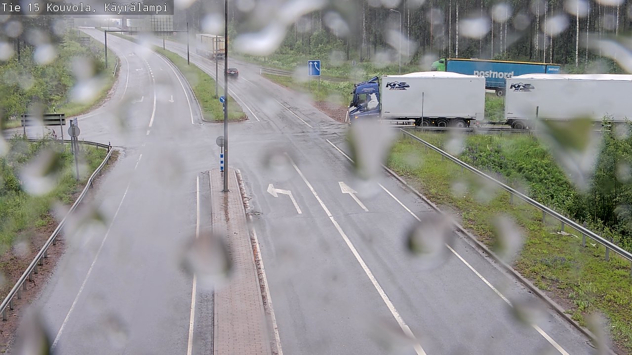 Weather Camera Image Väg 15 Kouvola, Käyrälampi, Kouvola, Kymenlaakso