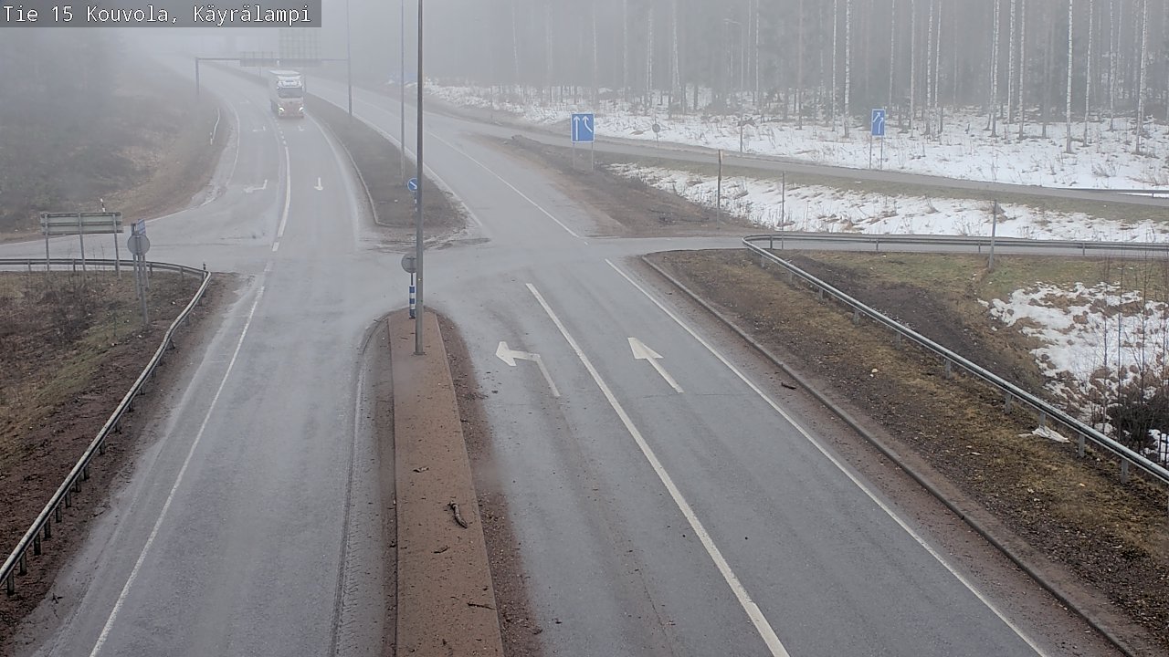 Weather Camera Image Väg 15 Kouvola, Käyrälampi, Kouvola, Kymenlaakso