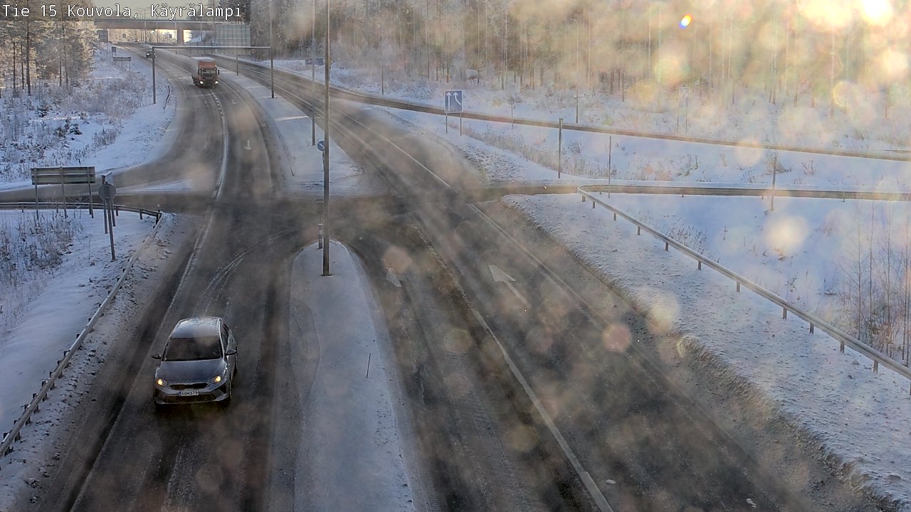 Weather Camera Image Road 15 Kouvola, Käyrälampi, Kouvola, Kymenlaakso