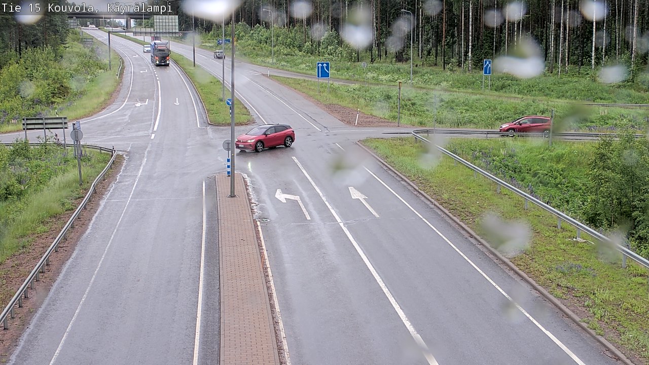 Weather Camera Image Väg 15 Kouvola, Käyrälampi, Kouvola, Kymenlaakso