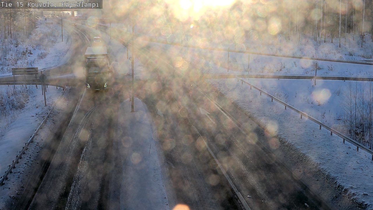 Weather Camera Image Road 15 Kouvola, Käyrälampi, Kouvola, Kymenlaakso