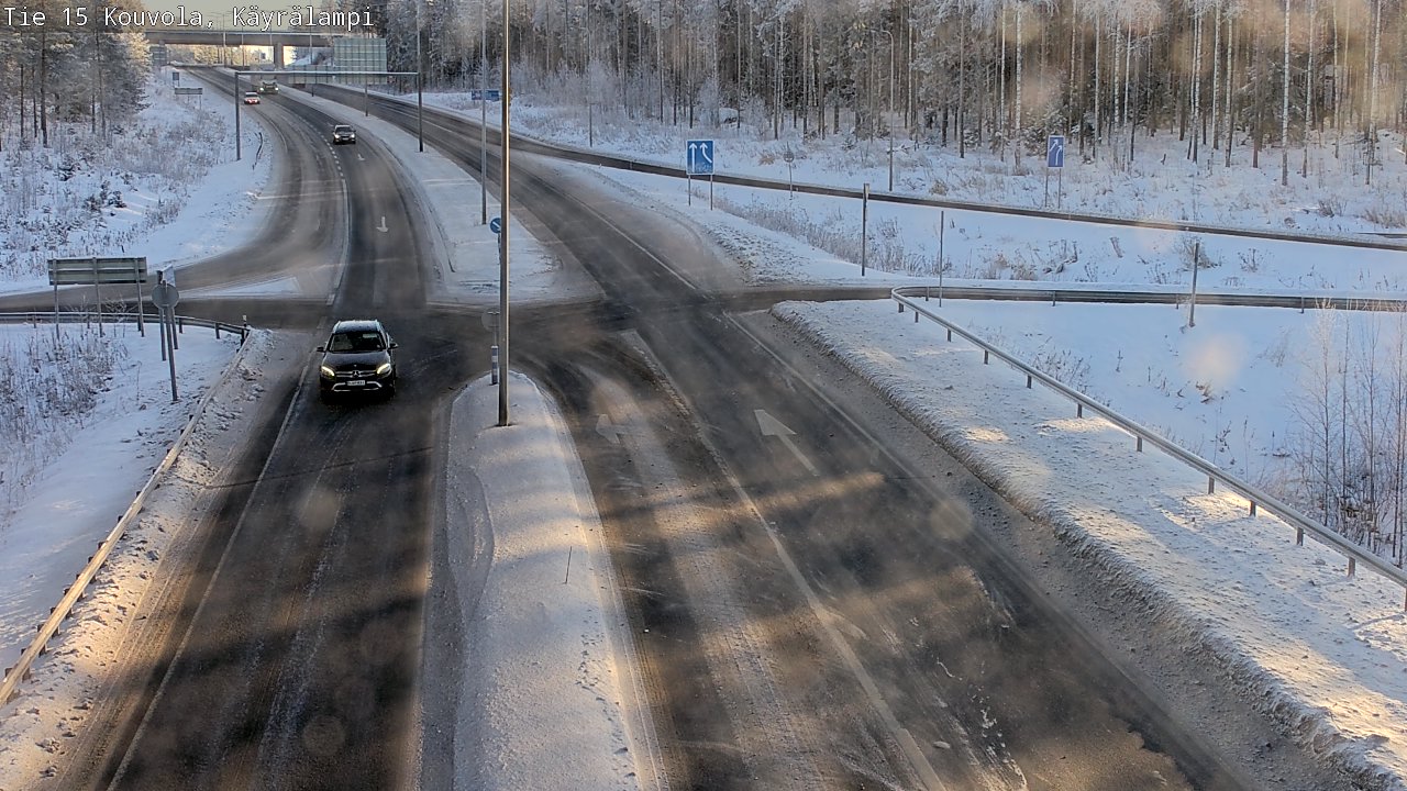 Weather Camera Image Road 15 Kouvola, Käyrälampi, Kouvola, Kymenlaakso