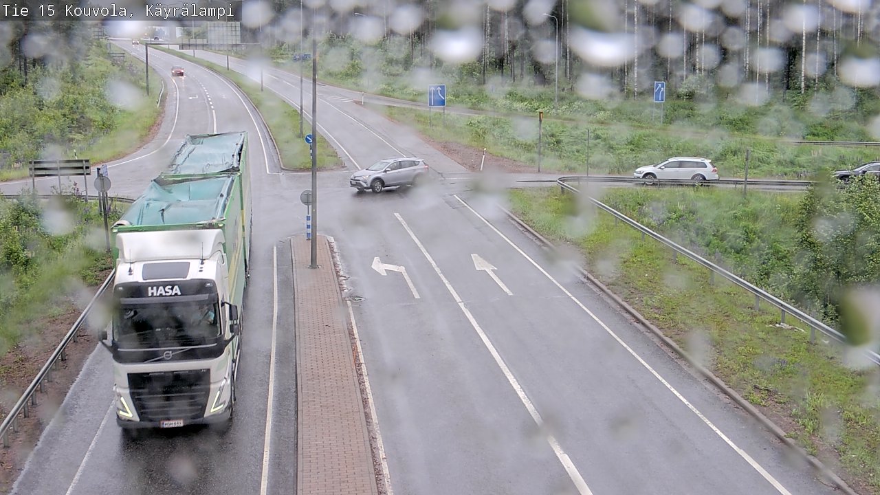 Weather Camera Image Road 15 Kouvola, Käyrälampi, Kouvola, Kymenlaakso