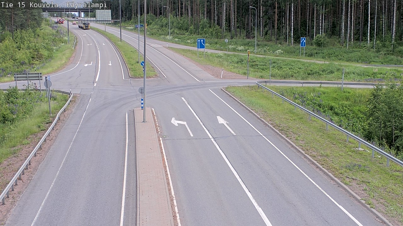 Kelikamerat Kuva Tie 15 Kouvola, Käyrälampi, Kouvola, Kymenlaakso