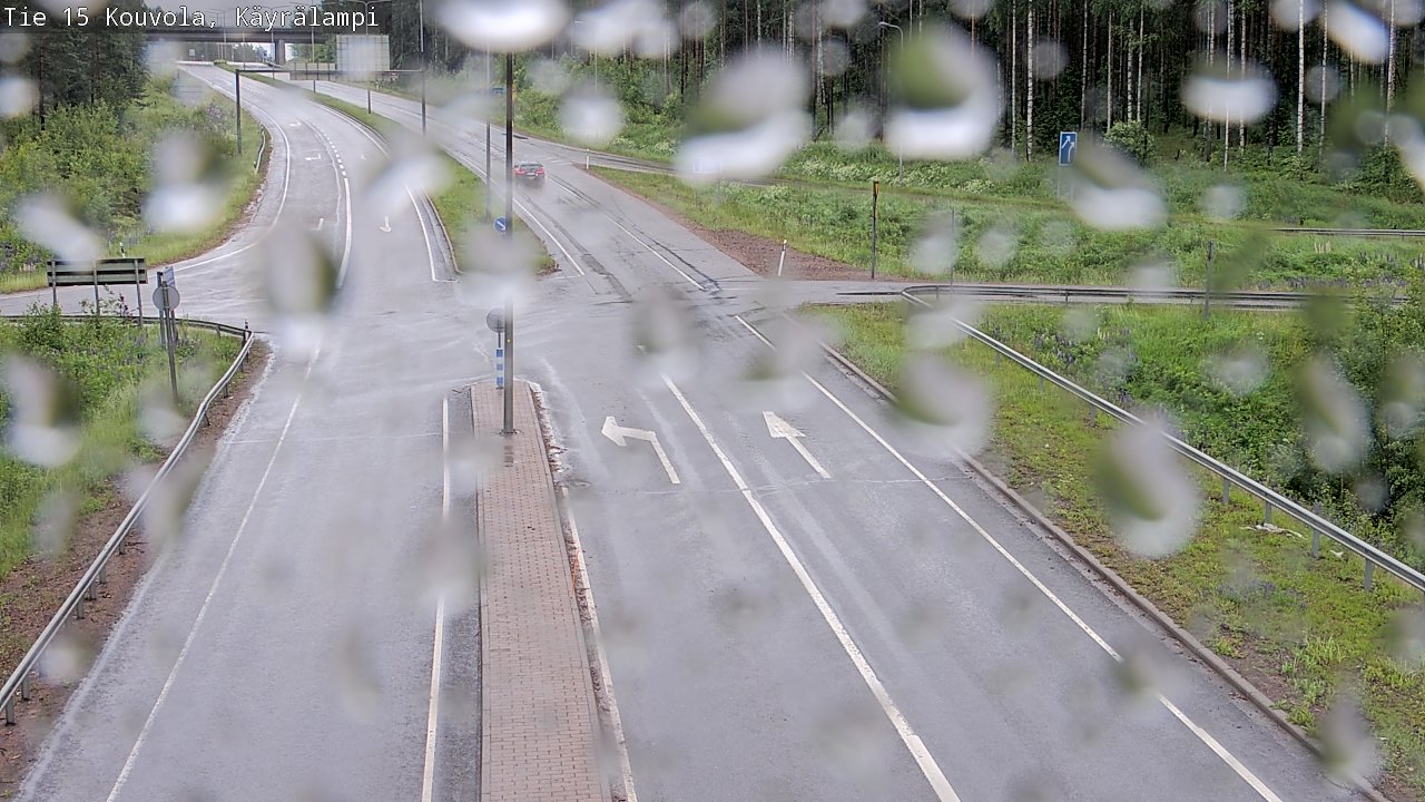 Weather Camera Image Väg 15 Kouvola, Käyrälampi, Kouvola, Kymenlaakso
