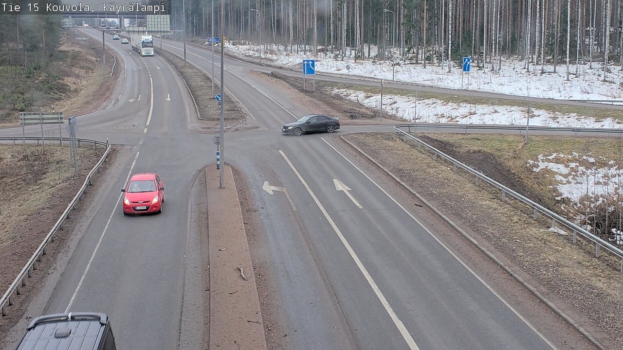 Weather Camera Image Väg 15 Kouvola, Käyrälampi, Kouvola, Kymenlaakso